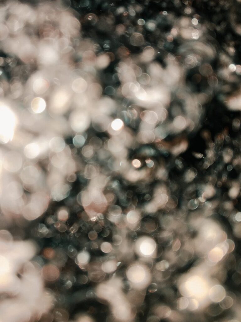 white and black bokeh lights